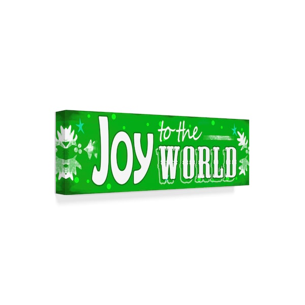Valarie Wade 'Joy To The World' Canvas Art,10x32